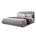 GEO DARK BEIGE QUEEN BED