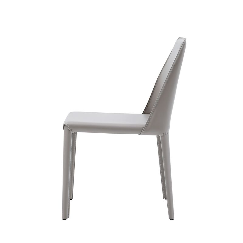ZORA PU GRAY DINING CHAIR