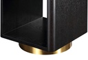 CANGO SQUARE BLACK WOODEN SIDE TABLE