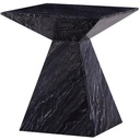 CLEO ARTIFICIAL BLACK MARBLE 45CM SIDE TABLE