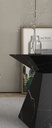 CLEO ARTIFICIAL BLACK MARBLE 45CM SIDE TABLE