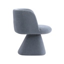 KIBO VELVET SKY BLUE SWIVEL DINING CHAIR