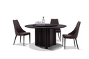 NUNO MICROFIBER DINING CHAIR W STEEL LEGS