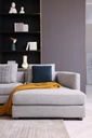 ZOLIN FABRIC LIGHT BROWN RIGHT LSHAPE SOFA
