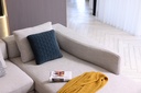 ZOLIN FABRIC LIGHT BROWN RIGHT LSHAPE SOFA