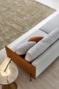 ODELLE FABRIC SILVER GRAY & DARK BEIGE LUNA 94 &