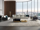 ODELLE FABRIC SILVER GRAY & DARK BEIGE LUNA 94 &