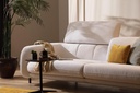 OPPA FABRIC MIXED BEIGE & CREAM 3 SEATER