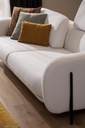OPPA FABRIC MIXED BEIGE & CREAM 3 SEATER