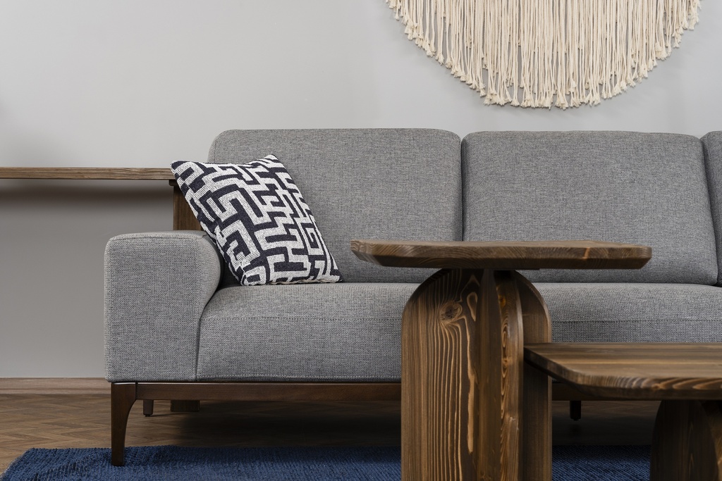 SECRET SILVER GRAY 3-SEATER SOFA
