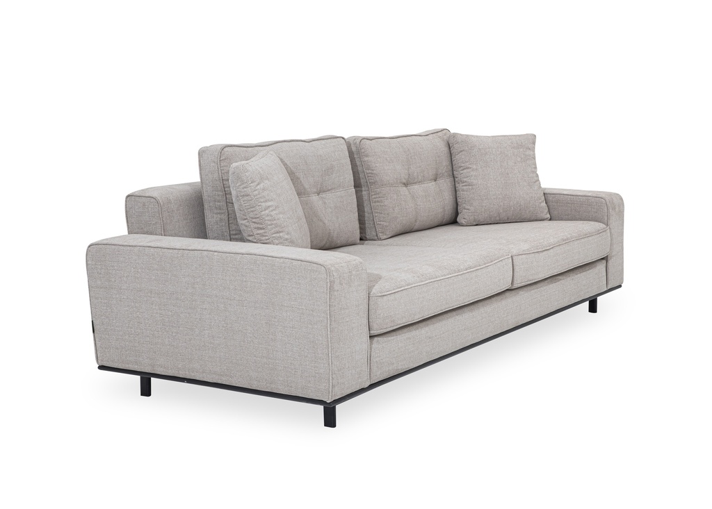 ARMY LIGHT GRAY 3-SEATER SOFA