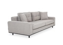 ARMY LIGHT GRAY 3-SEATER SOFA