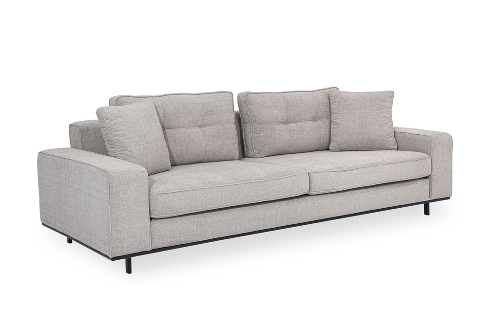 ARMY LIGHT GRAY 3-SEATER SOFA