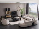 GRANDE FABRIC GRAY CORNER LEFT SOFA