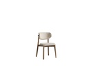 VIOLA FABRIC BEIGE & BEECH WOOD DINING CHAIR