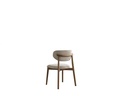 VIOLA FABRIC BEIGE & BEECH WOOD DINING CHAIR