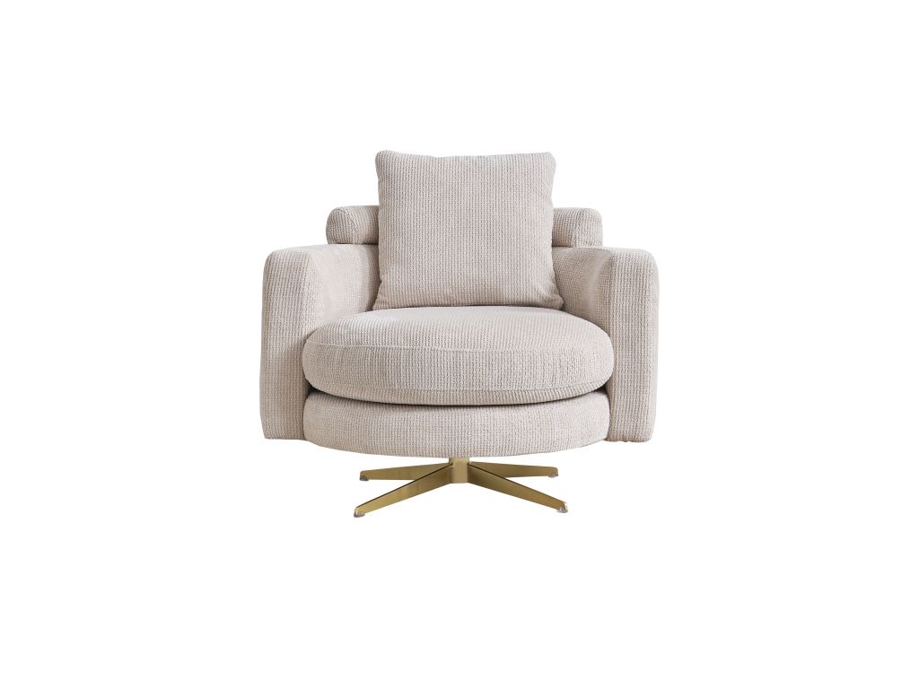 COLMAR FABRIC LIGHT BEIGE 1 SEATER