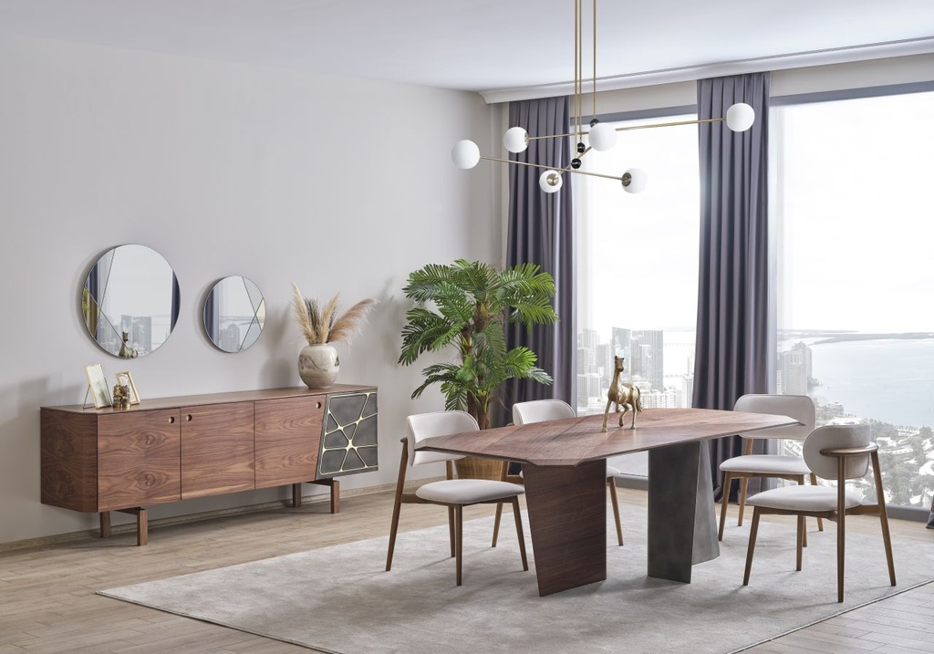 COLMAR WALNUT DINING TABLE