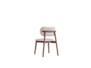 COLMAR FABRIC BEIGE DINING CHAIR