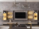 EVA TV CONSOLE WITH HANGING SHELVES