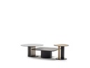 GRANDE GLASS TOP ROUND COFFEE TABLE