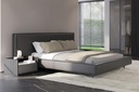 COLLECT FABRIC MIXED BEIGE & GOLD KING BED