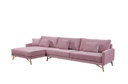 LIAN FABRIC GRAY LEFT L SHAPE SOFA