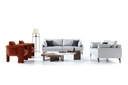 LIAN FABRIC GRAY 2 SEATER SOFA