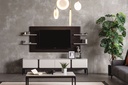 LUCCA GRAY & BLACK TV CONSOLE