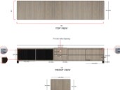 THE TV CONSOLE WITH WALL UNIT