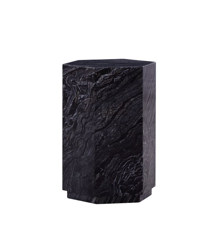 BAYE ZEBRA MARBLE SIDE TABLE H50CM