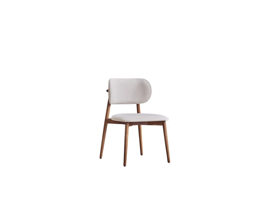 COLMAR FABRIC BEIGE DINING CHAIR