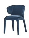 HUDSON VELVET BLUE DINING CHAIR