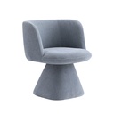 KIBO VELVET SWIVEL DINING CHAIR