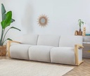 NODUS CREAM 3 SEATER SOFA