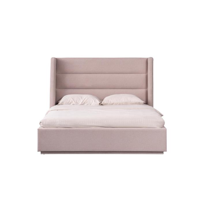 ZARA VELVET BEIGE KING BED