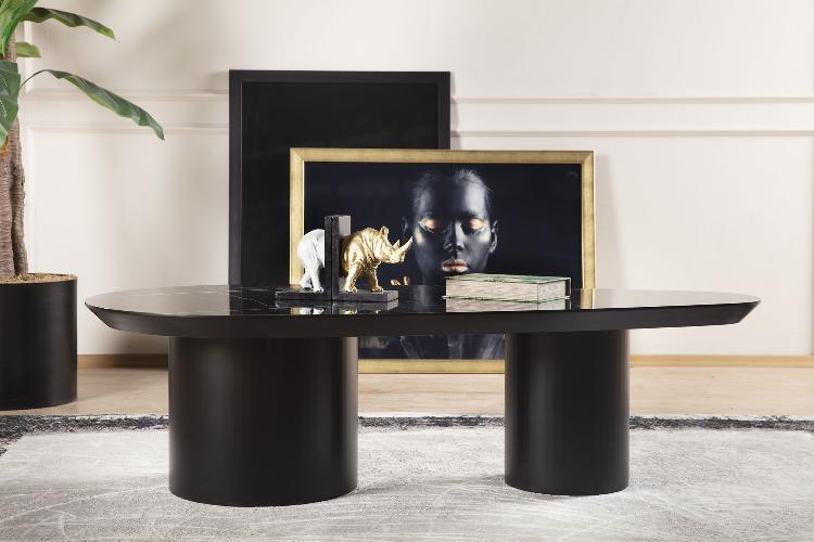 LUEGY COFFEE TABLE WITH ROUND BASE