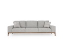 SECRET SILVER GRAY 3-SEATER SOFA