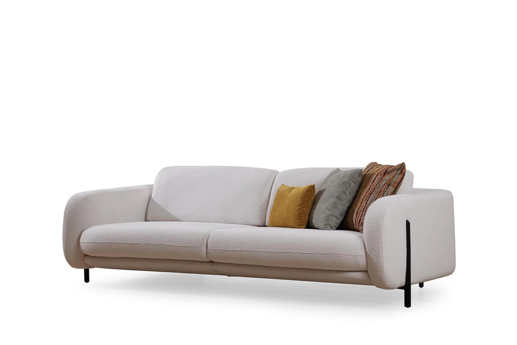 OPPA CREAM 3-SEATER SOFA