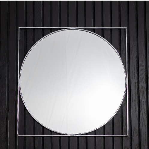 [31DMIRB1] ATINA BRASS ROUND MIRROR
