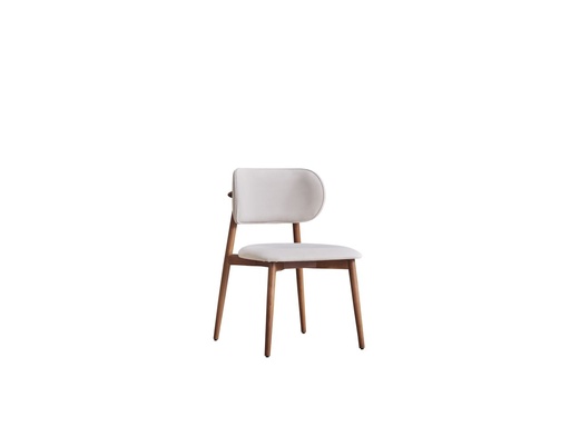 [NEWDCBGE] COLMAR VELVET BEIGE BEIGE DINING CHAIR