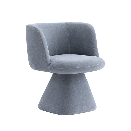 [ZHIDCSKB] KIBO VELVET SWIVEL DINING CHAIR