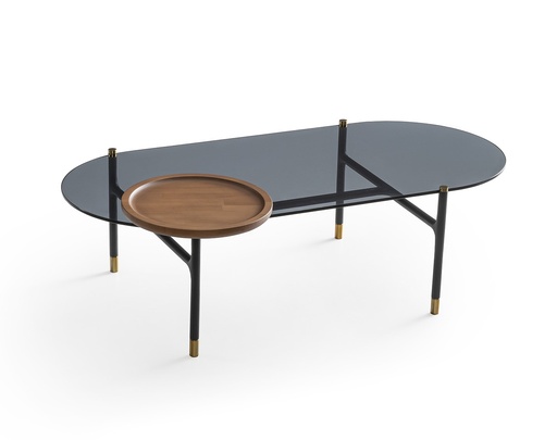 [YOLCTWGL] LAYLA GLASS TOP COFFEE TABLE