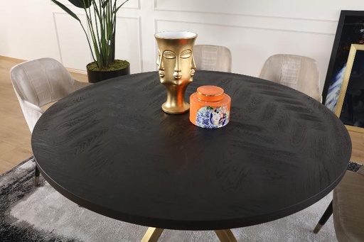 [31DDTBBL] MILANO ROUND DINING TABLE