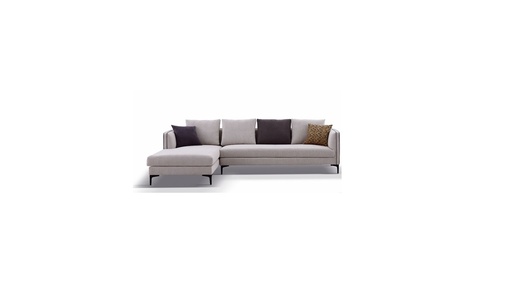 [ZHILSLLB] ELARA LIGHT BROWN LEFT L SHAPE SOFA