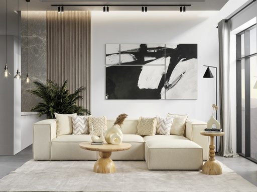 [CISCSCRE] OPTIMA CREAM CORNER SOFA